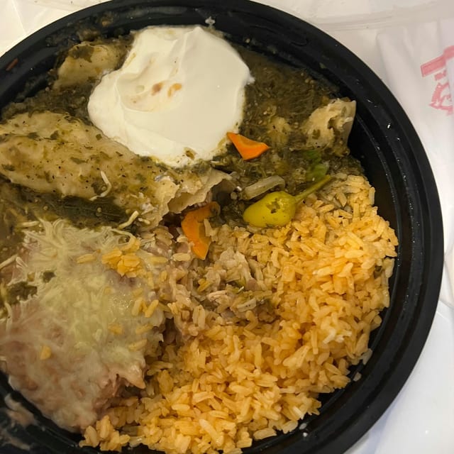 Enchiladas Verdes.